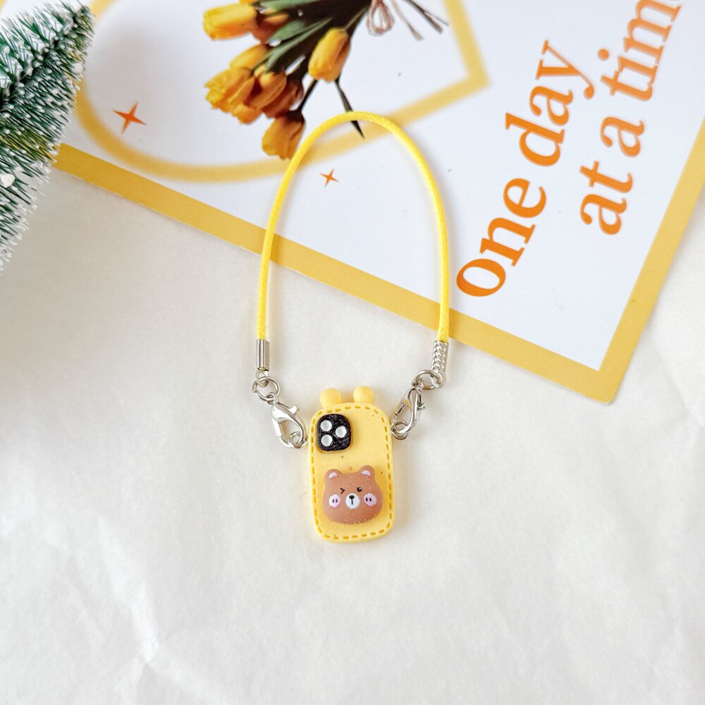 (only-clothes) Dollhouse Mini Cartoon Model Small Camera Bowknot Neck Hanging Accessory Doll Hanging Decoration Accessory
