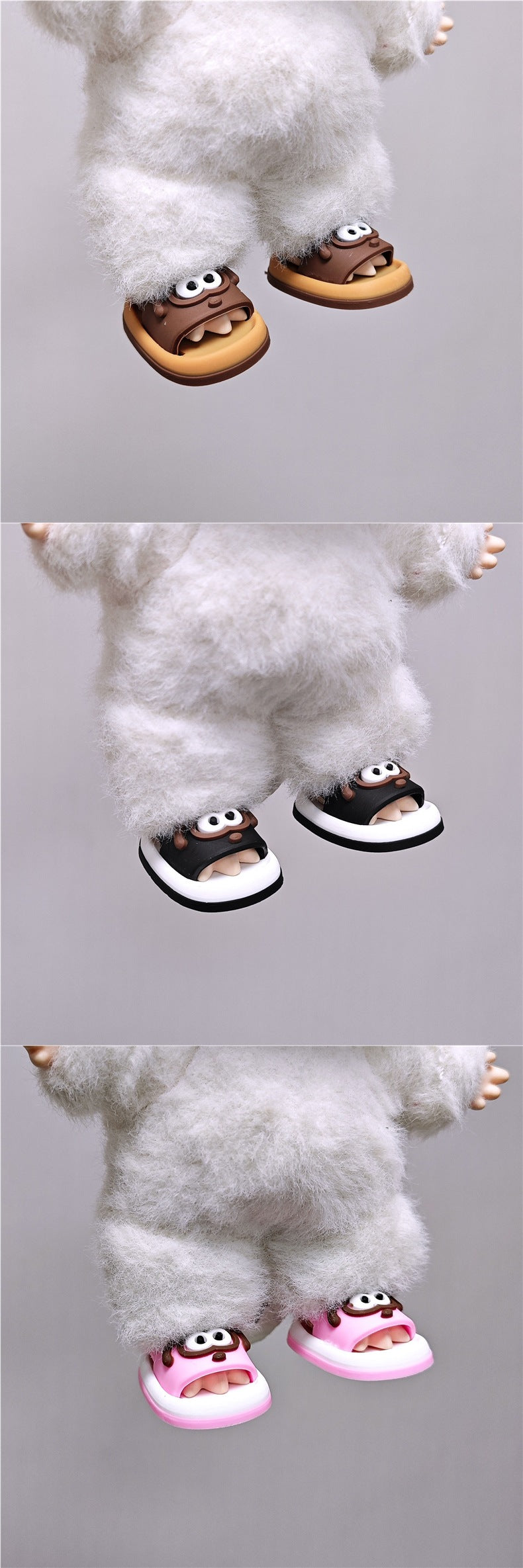 (only-clothes) Labubu Shoes Labubu Sandals 15cm 17cm Labubu Universal Shoes Doll 3.7cm Mini Sandals