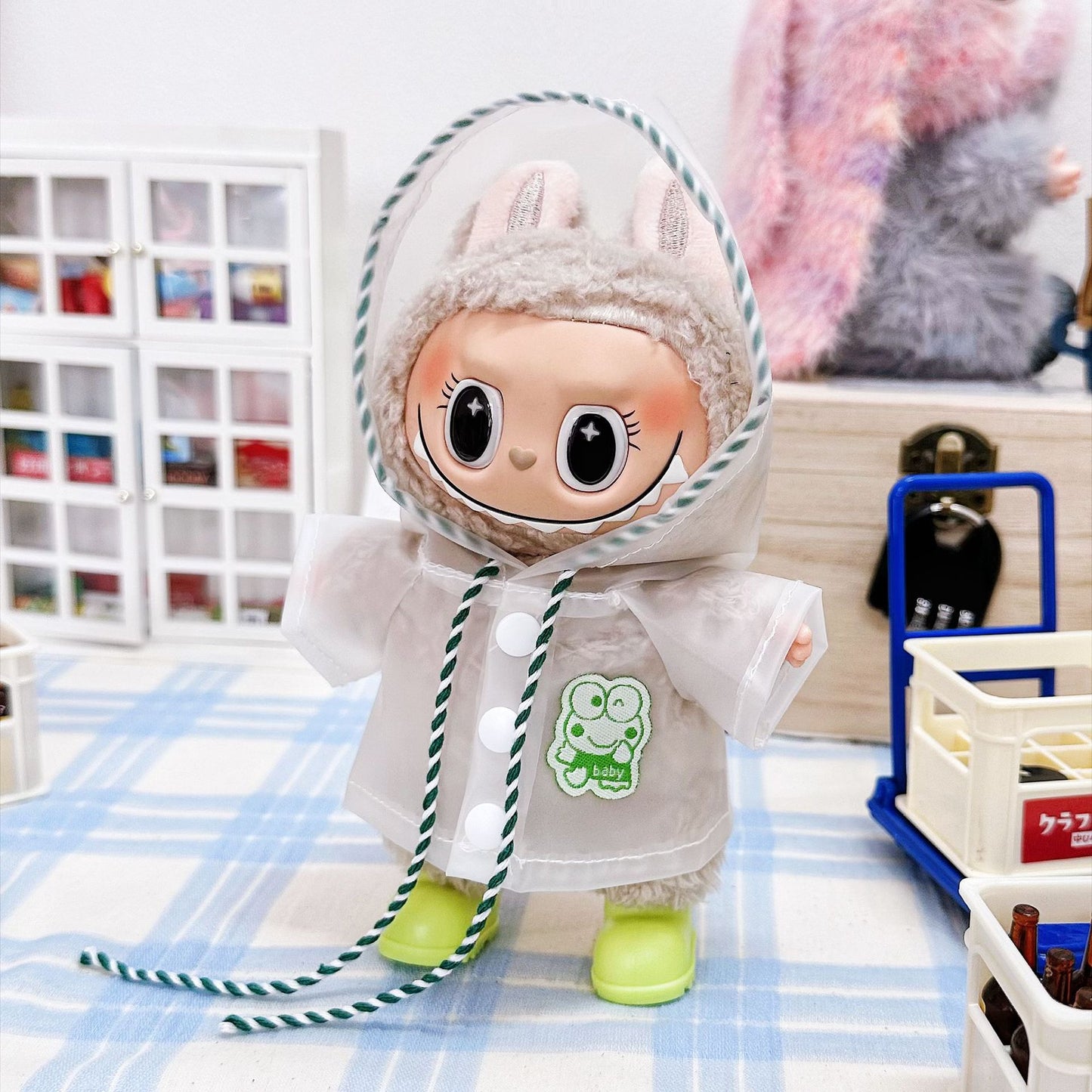 (only-clothes) Labubu Baby Clothes Affordable 17cm Baby Clothes Labubu Dress-Up Clothes Overalls Set Bula Clothes