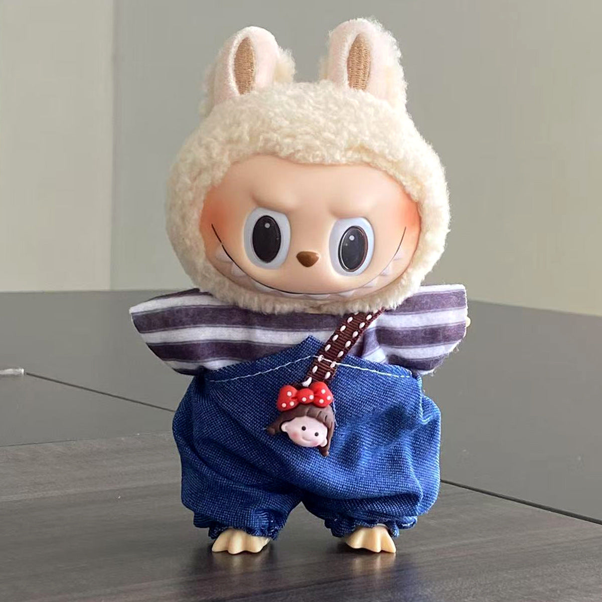 Labubu Doll Clothes Labubu Clothes 17cm First Second Third Generation Plush Vinyl Doll Dress Up Outfit Set 