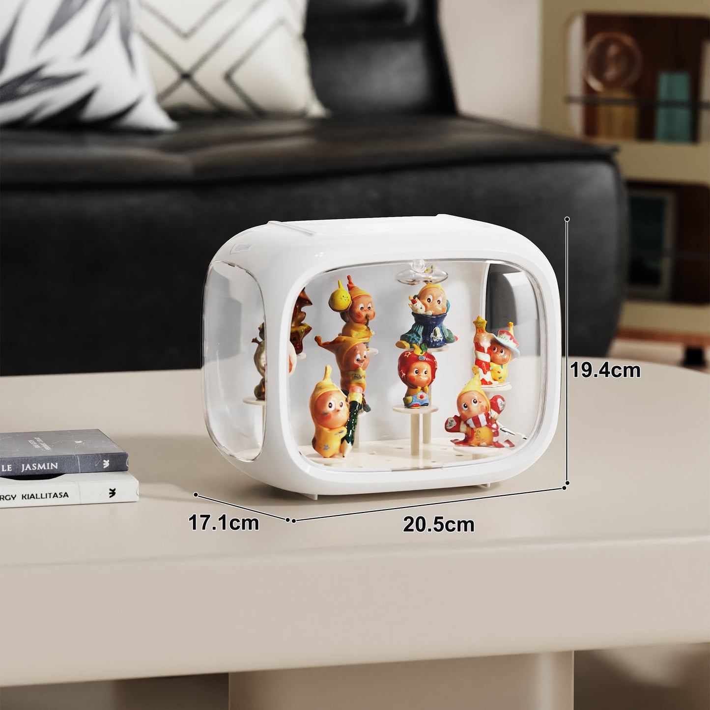 Space Capsule Labubu Blind Box Storage Box Transparent Bubble Mart White Box Display Figurine Display Stand 