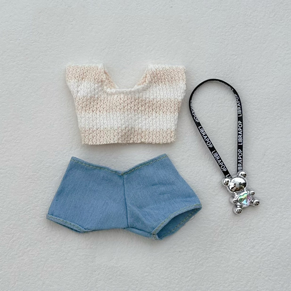 Clothes Only Suitable for 17cm Labubu Vinyl Doll Plush Toys and Other Wearable Outfit Changeable Toys 