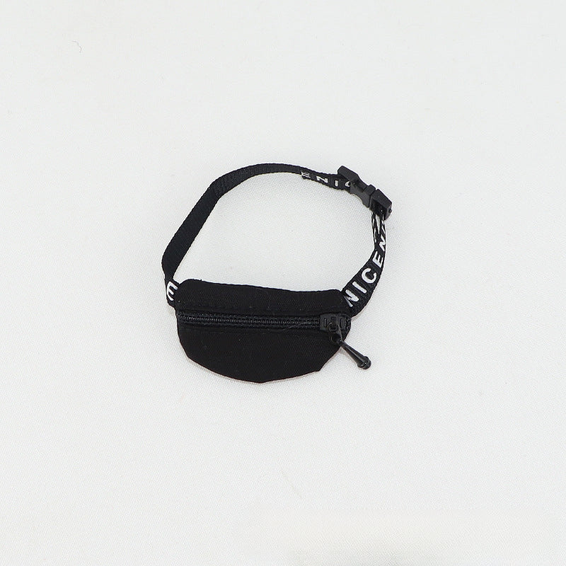 (only-clothes) First and Second Generation Labubu Waist Bag Crossbody Bag BJD/1/8/1/12 Scale Doll Old Flower Small Crossbody Bag Toy Replacement