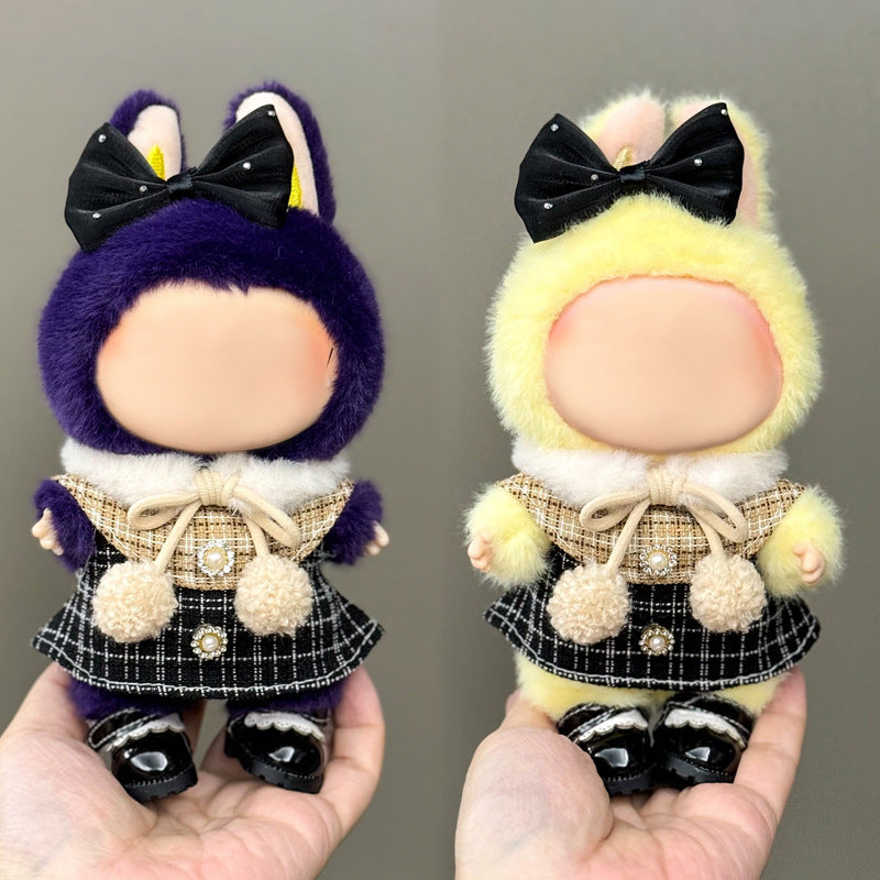 (Only-Clothes) Clothes Only Suitable for Generation Second Generation and Third Generation Pull Clothes 17cm Blind Box Pendant Trendy Vinyl Doll Cloth Ragdoll