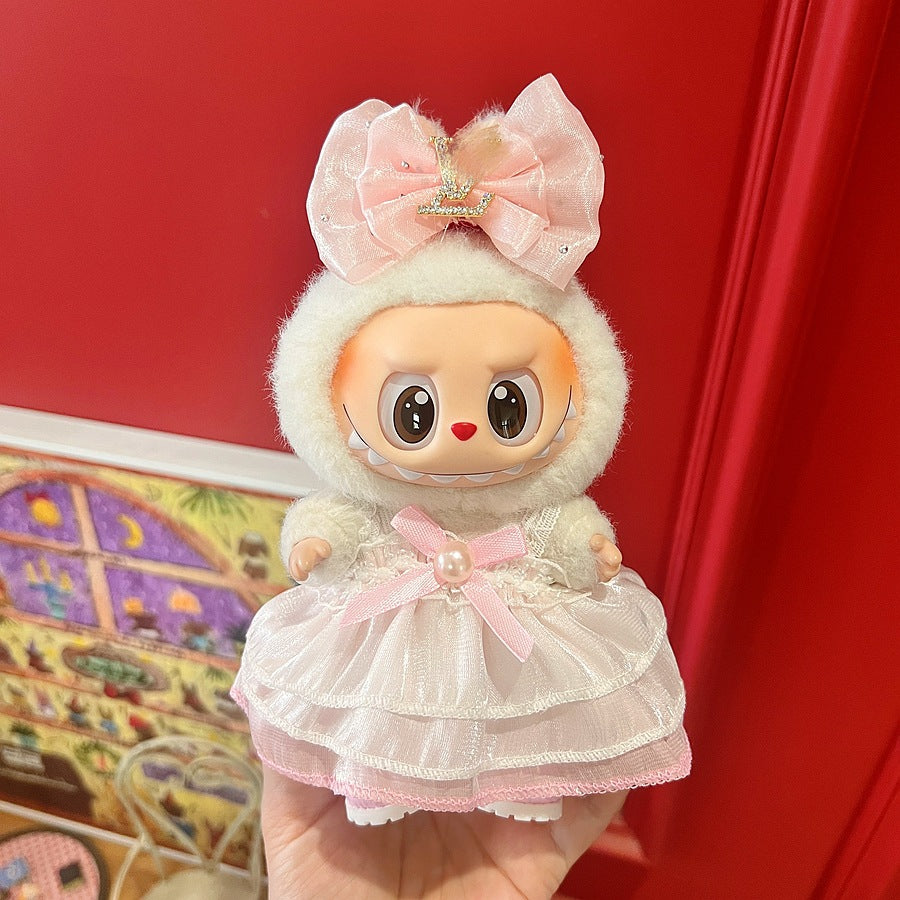 (only-clothes) Only Selling Baby Clothes First Second Third Generation Labubu Labubu Vinyl Blind Box Pendant Baby Clothes Noble Suit Handsome