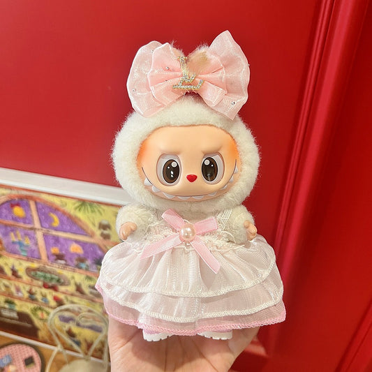 (only-clothes) Only Selling Baby Clothes First Second Third Generation Labubu Labubu Vinyl Blind Box Pendant Baby Clothes Noble Suit Handsome