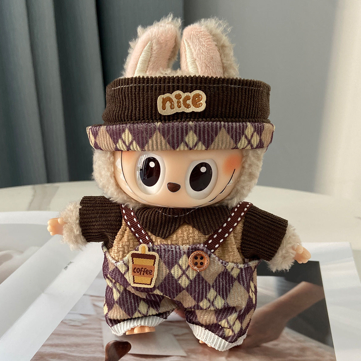 Labubu Doll Clothes Labubu Clothes 17cm First Second Third Generation Plush Vinyl Doll Dress Up Outfit Set 