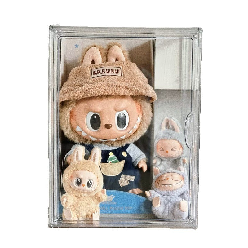 Labubu Bubble Mart Compatible Vinyl Protective Dust Cover Acrylic High Transparency Labubu Blind Box Display Case Cabinet