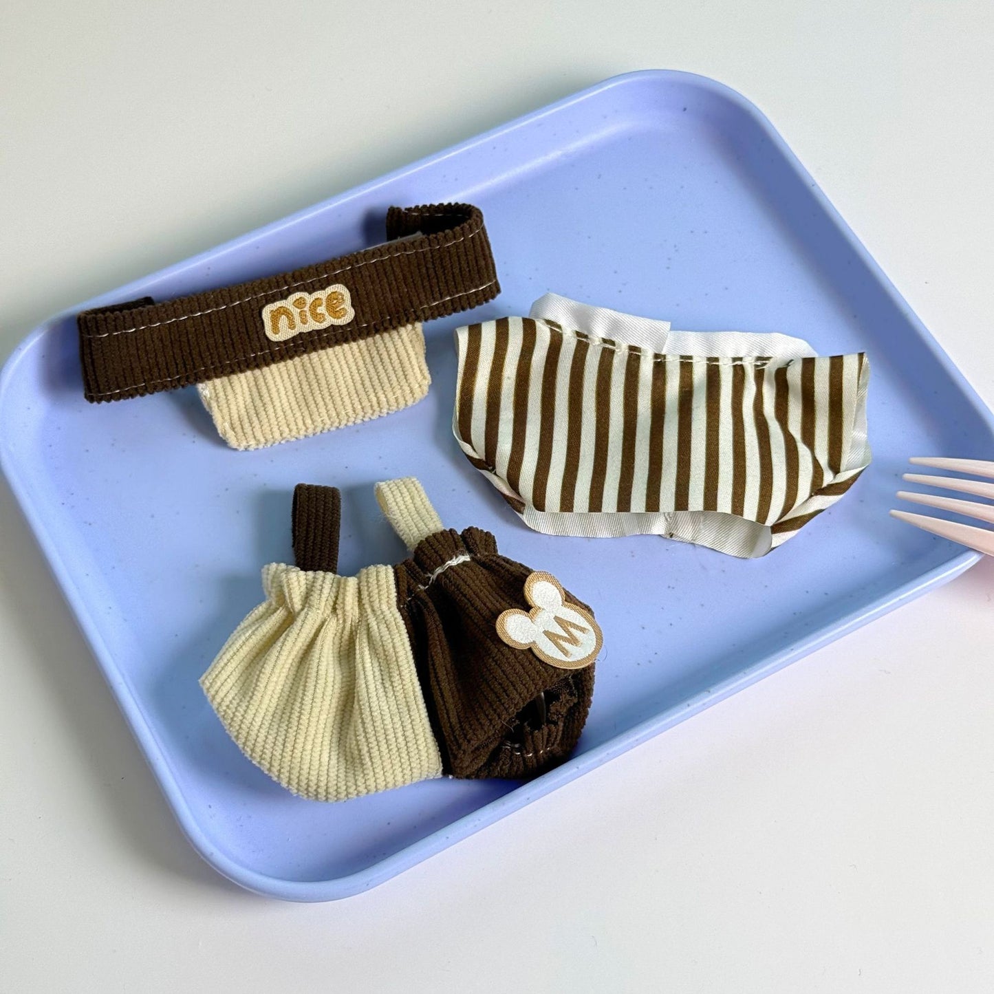 Clothes Only Suitable for 17cm Labubu Vinyl Doll Plush Toys and Other Wearable Outfit Changeable Toys 