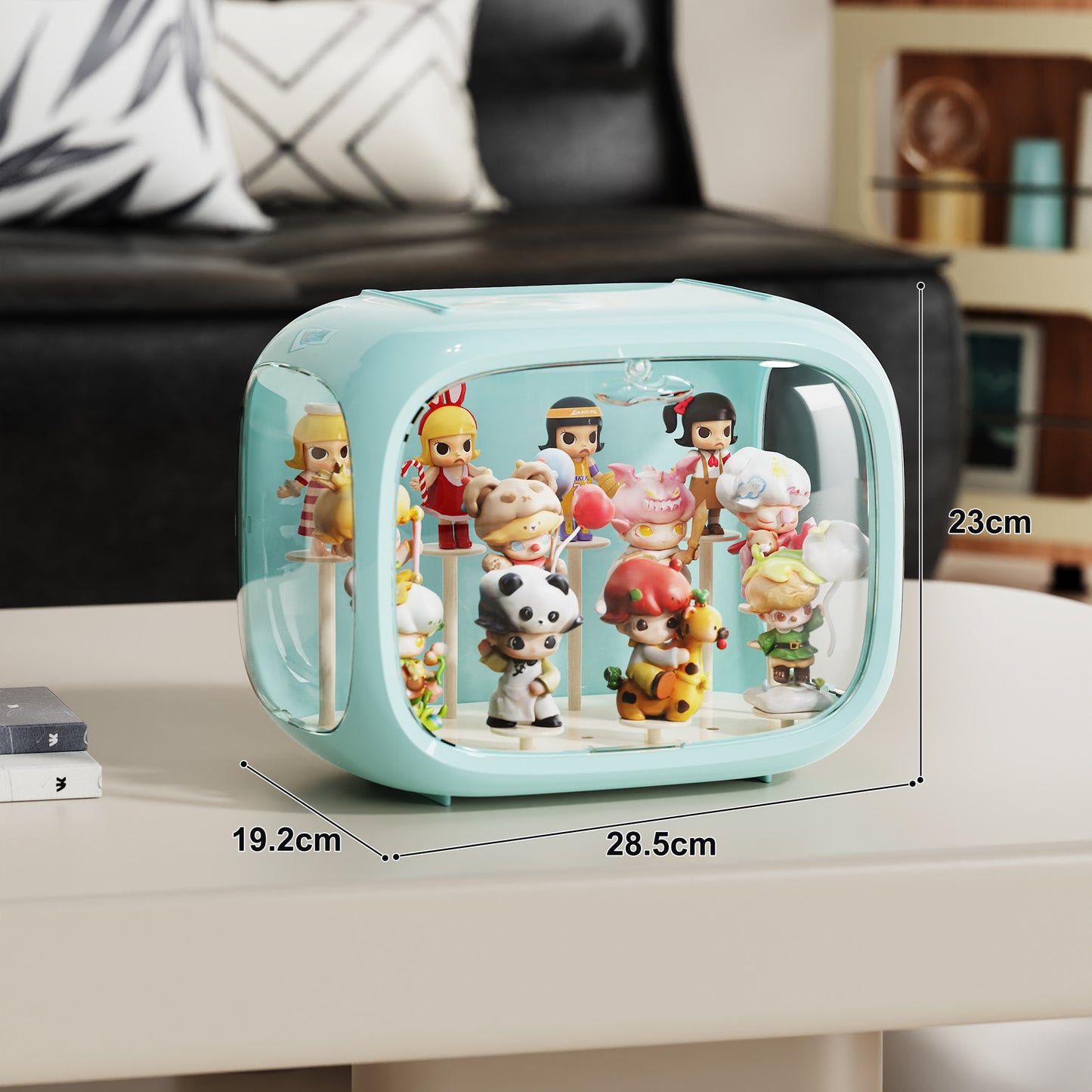 Space Capsule Labubu Blind Box Storage Box Transparent Bubble Mart White Box Display Figurine Display Stand 