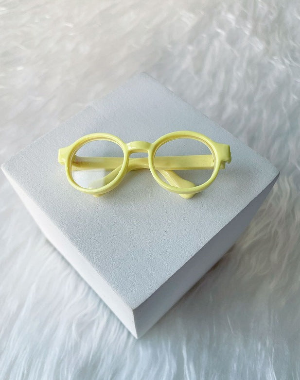 (only-clothes) Manufacturer Supply 6.5CM Glasses Self-Deprecating Bear Glasses Labubu Glasses Cotton Doll Glasses