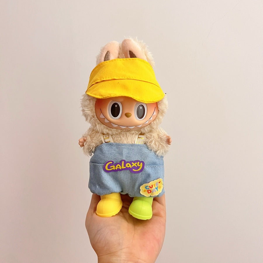 (only-clothes) Suitable for Labubu Doll Clothes First Second Third Generation 17cm Pendant Plush Toy Clothes Set