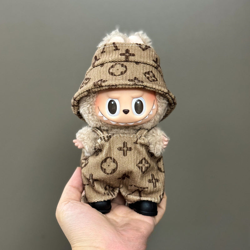 (only-clothes) Suitable for Labubu Doll Clothes 123 Generation Labubu Clothes 17cm Pendant Plush Doll Outfit Dress