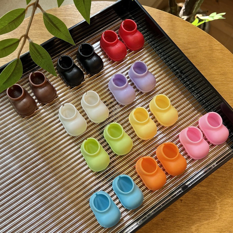 (only-clothes)[Only Shoes] Labubu Shoes Doll Short Boots Rain Boots 17cm Dress-Up Doll Accessories