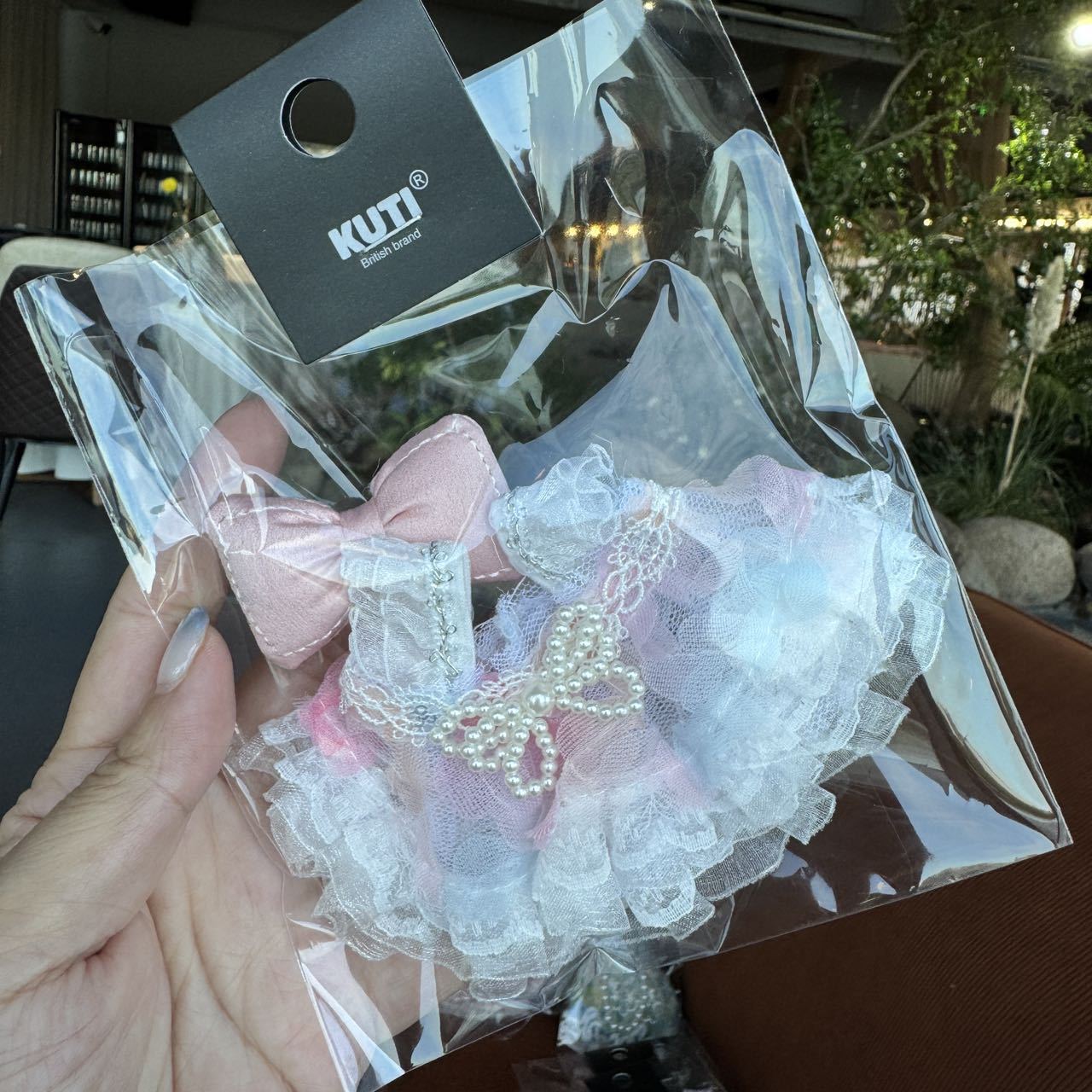 [Only Clothes] Labubu Doll Clothes Butterfly Dress 17cm Pendant Doll Accessories Labubu Clothes 