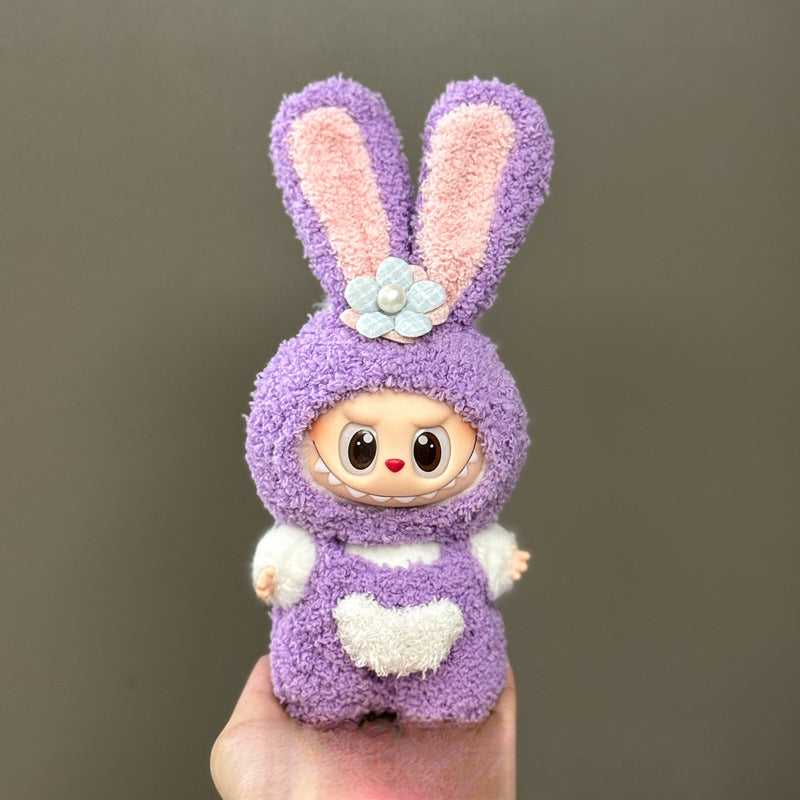 (only-clothes) Suitable for Labubu Doll Clothes 123 Generation Labubu Clothes 17cm Pendant Plush Doll Outfit Dress