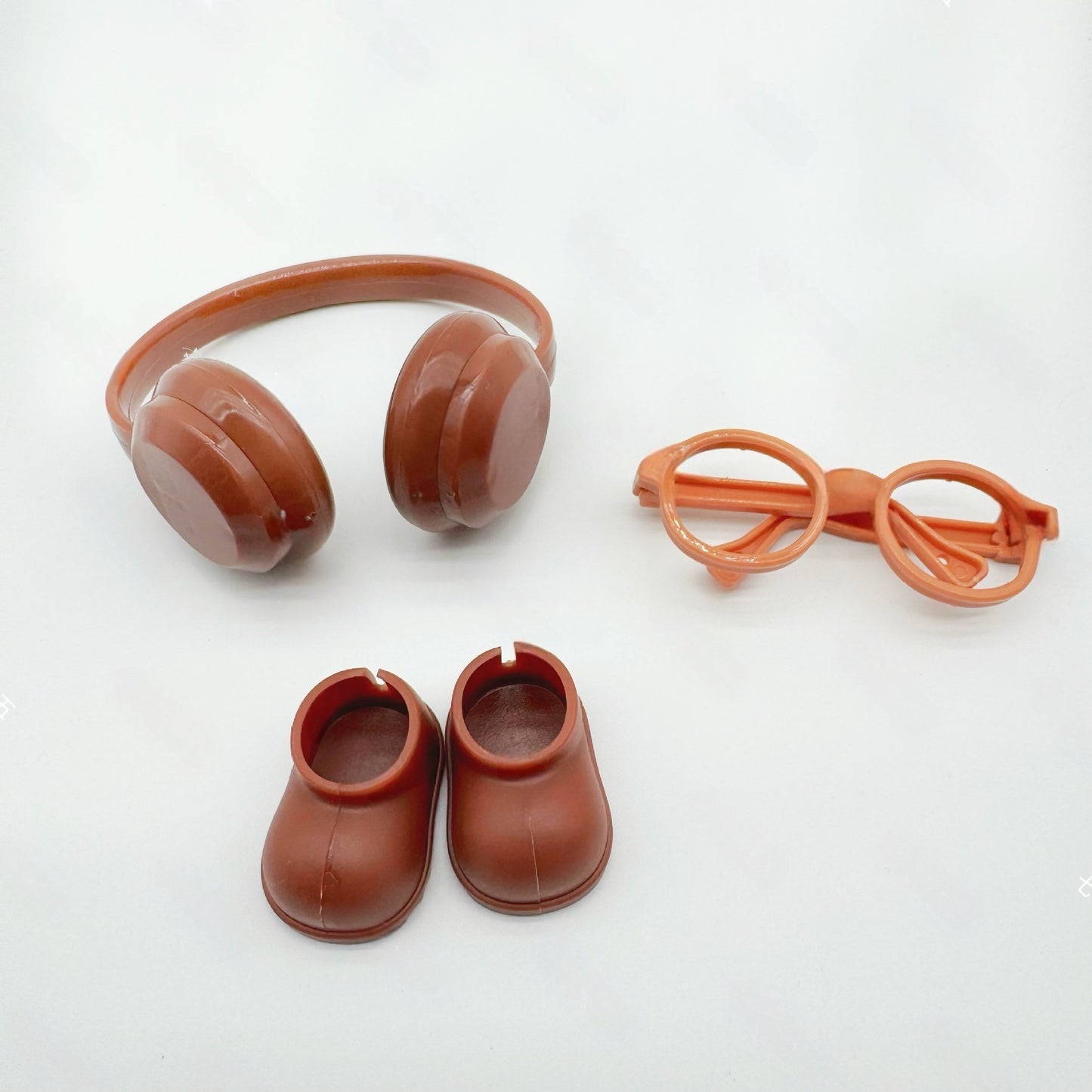 Labubu Doll 17CM Labubu 10cm Cotton Doll Dress-Up Headphones Glasses Shoes Boots Crown Accessories