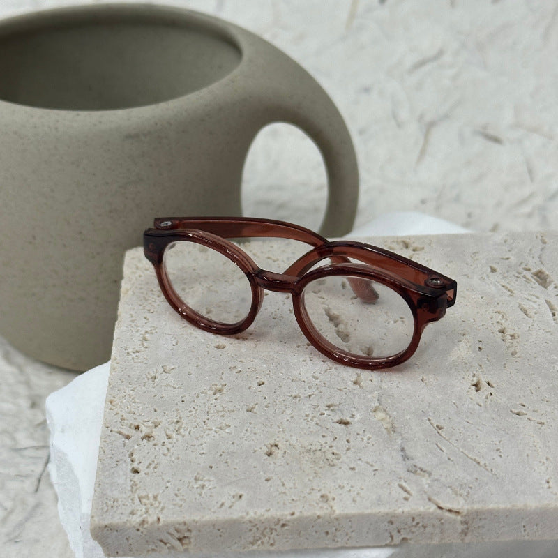 (only-clothes) Labubu Glasses EXO Doll Mini Glasses Toy Accessories 1/3 BJD Doll 60cm Leaf Loli 6.5 Length