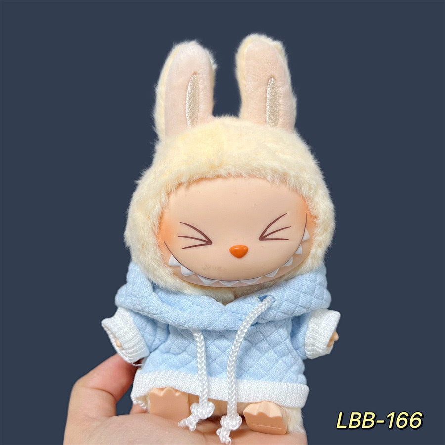 (only-clothes) Only Selling Clothes] First and Second Generation Keychain Labubu Clothes Pendant Labubu Doll Clothes Sunshine Little Craftsman Strap