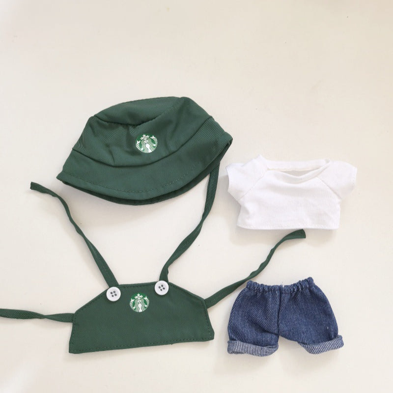 (Only-Clothes) Clothes Only] First, Second and Third Generation Blind Box Automobiles Curtain Cloth Clothes New Work Clothes Suit Labubu Doll Clothes