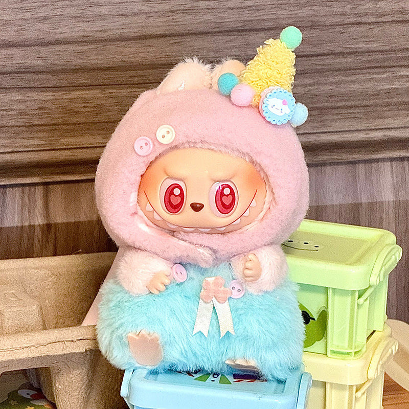 (only-clothes) Suitable for Labubu Sitting Party Baby Clothes First Second Third Generation Labubu Clothing Set Accessories and Peripheral