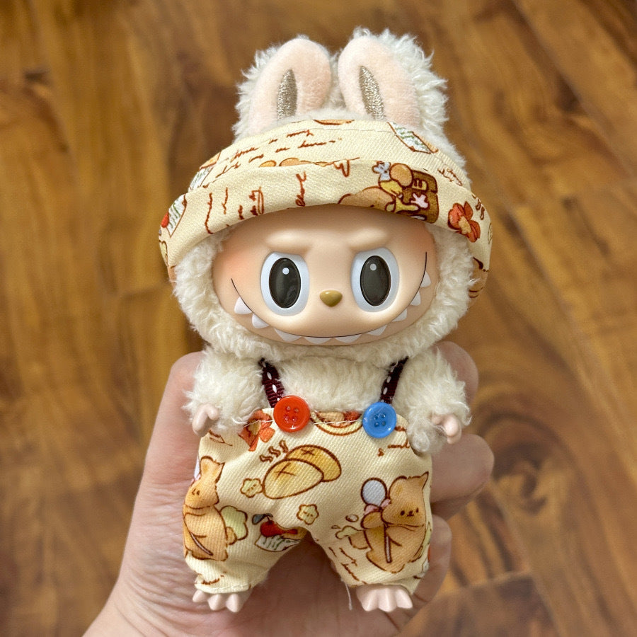 (only-clothes) Only Selling Clothes] First and Second Generation Keychain Labubu Clothes Pendant Labubu Doll Clothes Sunshine Little Craftsman Strap