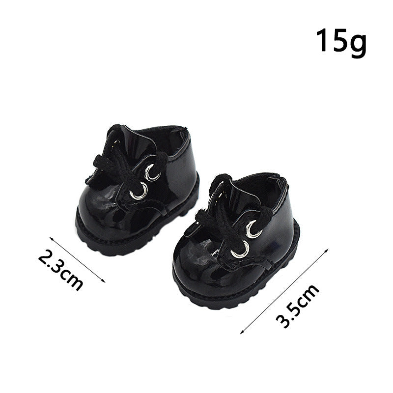 (only-clothes) Labubu Leather Shoes 8 Points BJD Doll Shoes 10CM Cotton Doll Lina Belle Pendant Doll Clothes