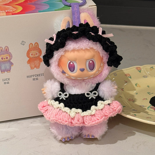 (only-clothes) Labubu Doll Clothes Labubu First Generation Third Generation Sitting Party Clothes Doll Replacement Dress Original Doll Clothes