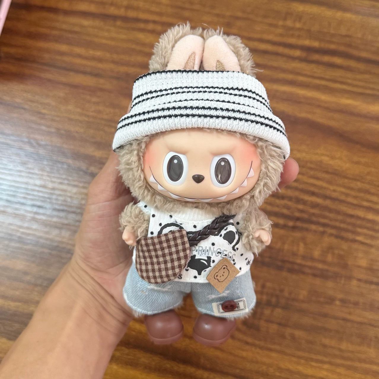 (Only-Clothes) Automobiles Curtain Cloth Doll Clothes 17cm Plush Vinyl Labubu Sitting Party Generation 2 Generation for Suit