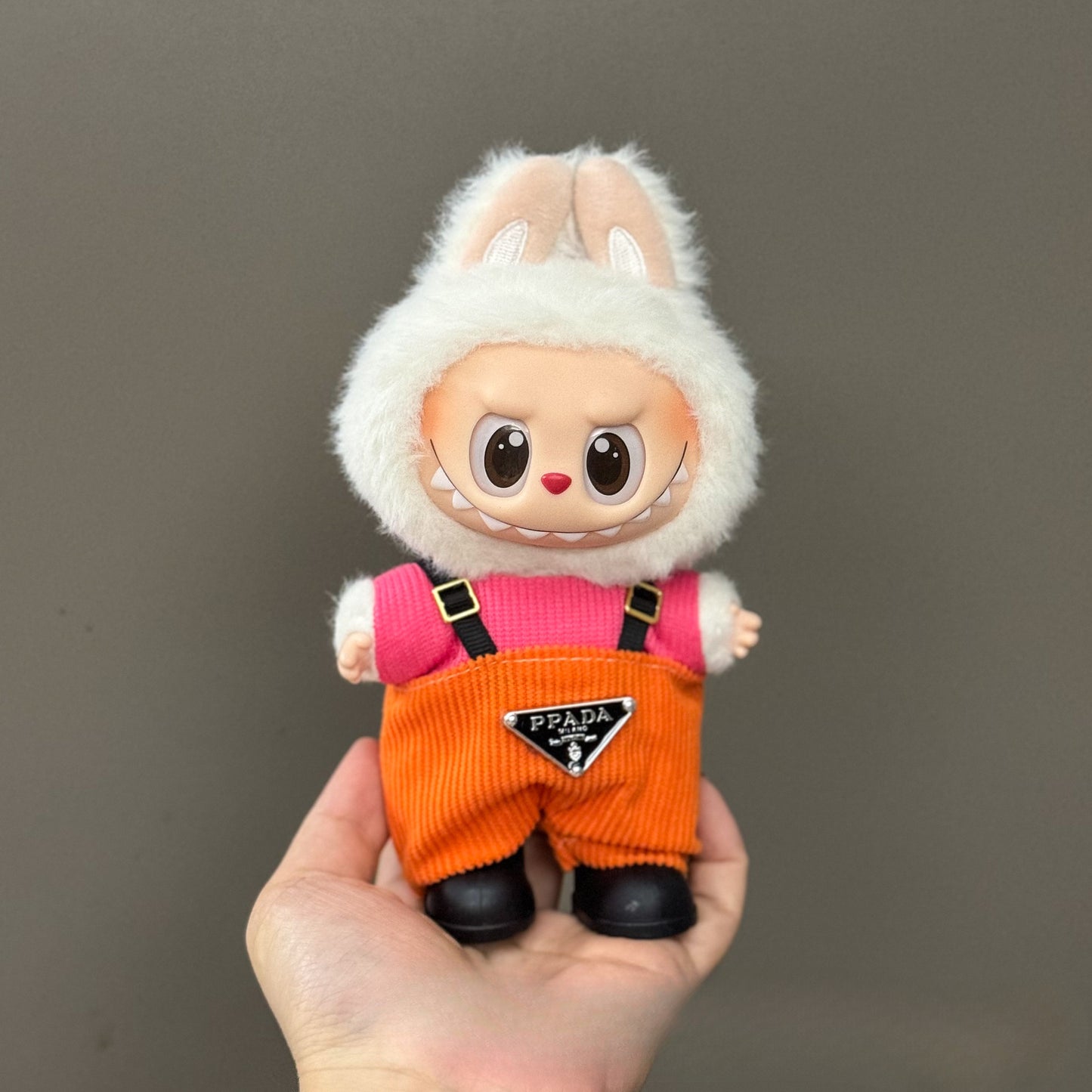 (only-clothes) Suitable for Labubu Doll Clothes First Second Third Generation Labubu Clothes 17cm Vinyl Pendant Doll Set