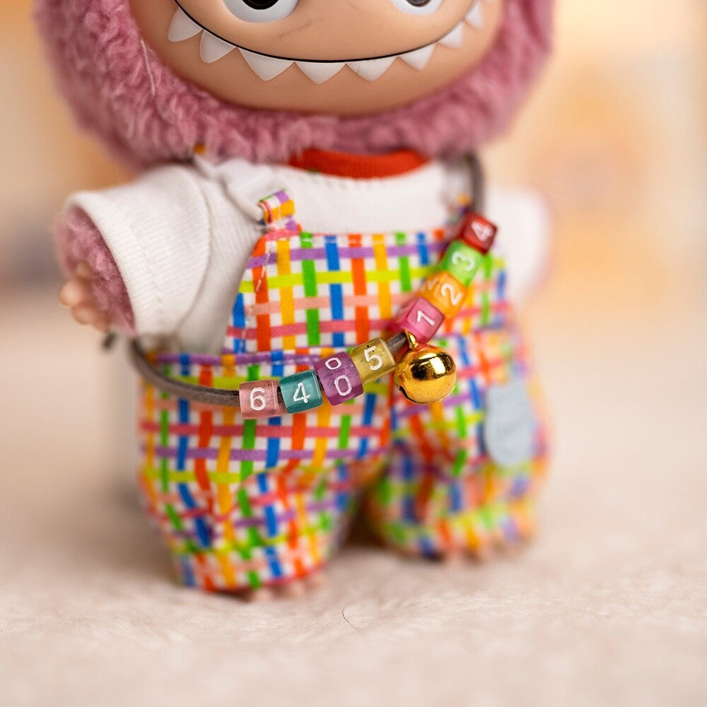 (only-clothes) Labubu Doll Clothes 17cm Labubu Clothes Blind Box Doll Dress Up Set Cute Dress Up British Style Set