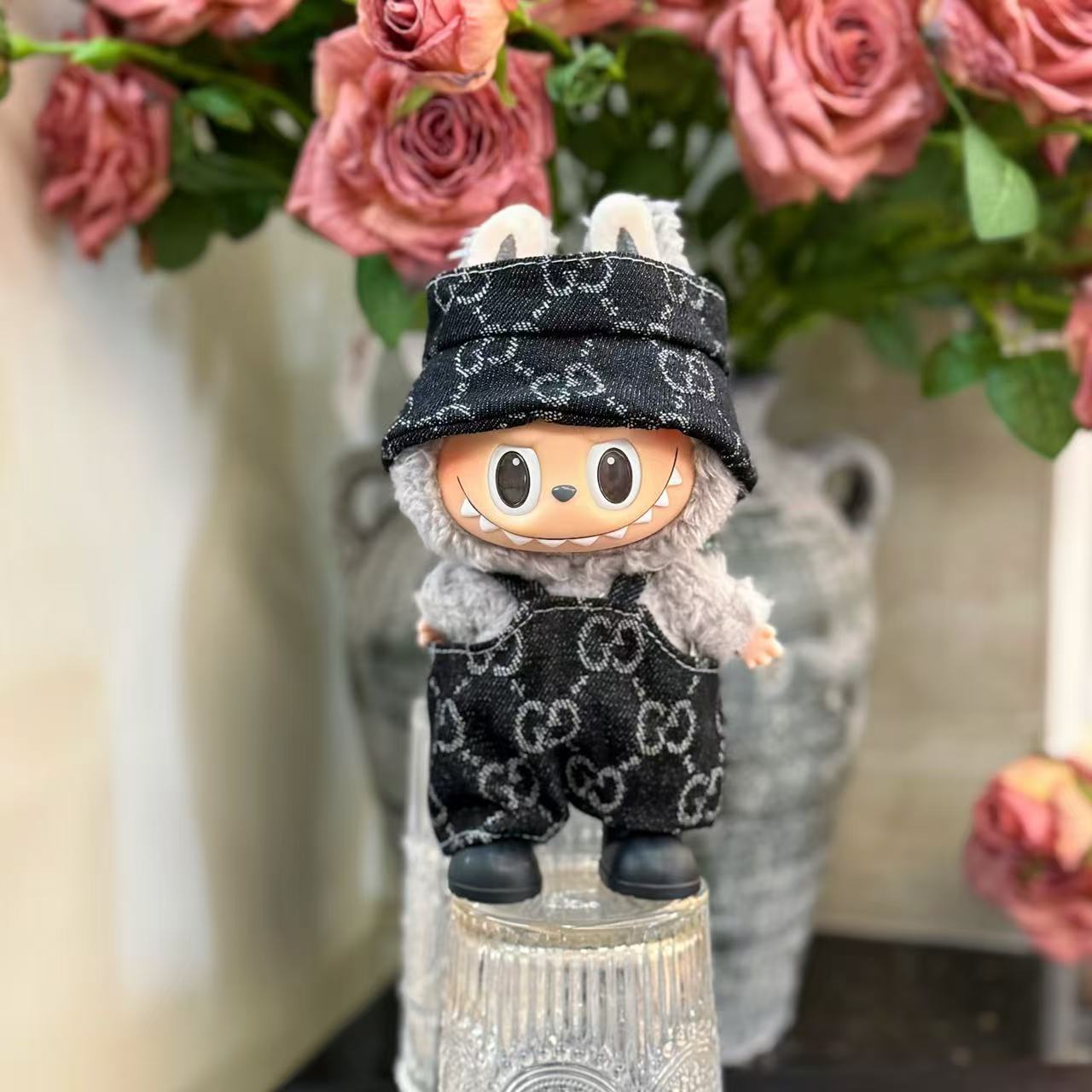 (only-clothes) In Stock Labubu Macaron First and Second Generation Labubu Doll Clothes Sitting Party Vinyl Plush Doll Clothes Set