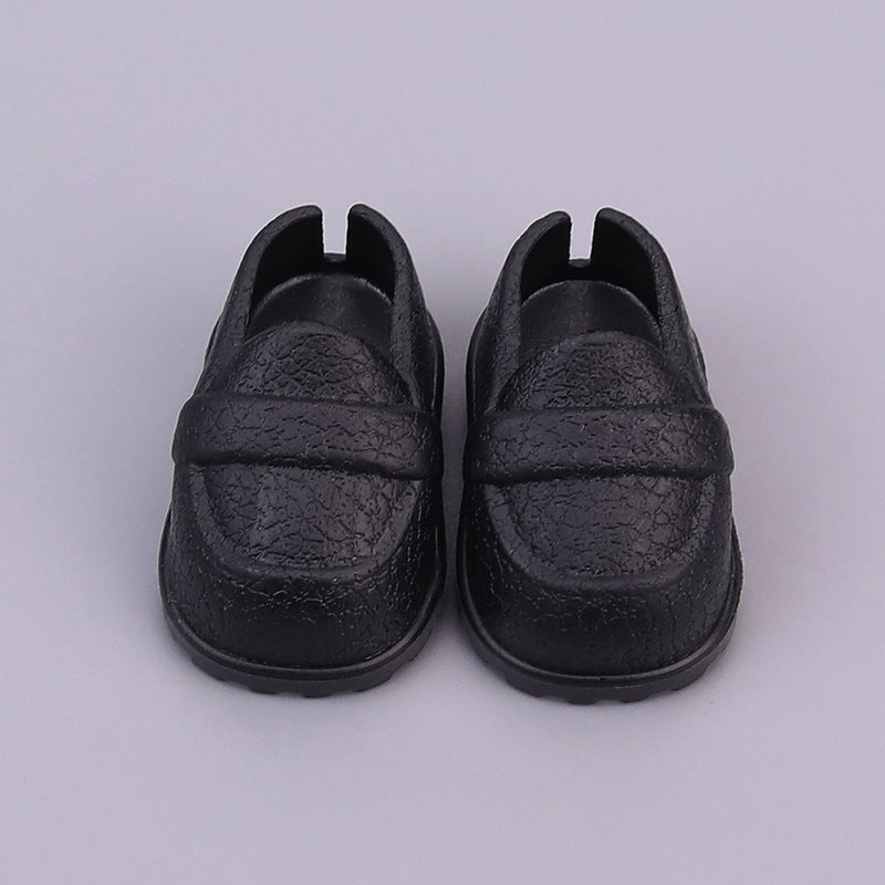 Shoes Suitable for Labubu Shoes 1/6 BJD 10/ 15cm Cotton Doll Leather Texture Shoes Toy