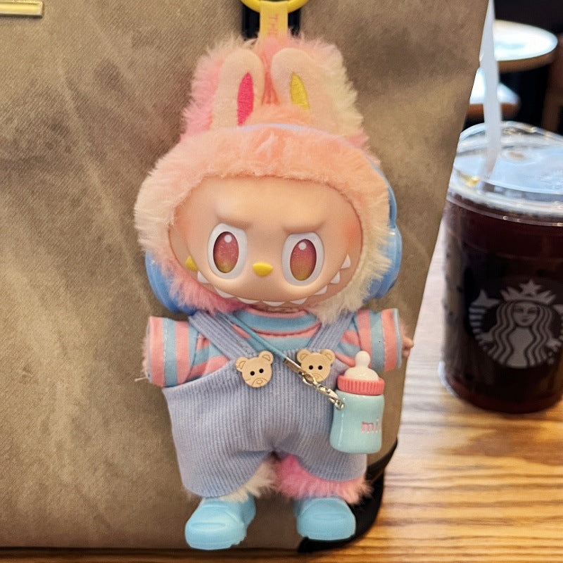 (only-clothes) Labubu Third Generation Baby Clothes Bottle Strap Pants Camera Doll First and Second Generation Labubu Plush Toy Clothes Doll Not Included