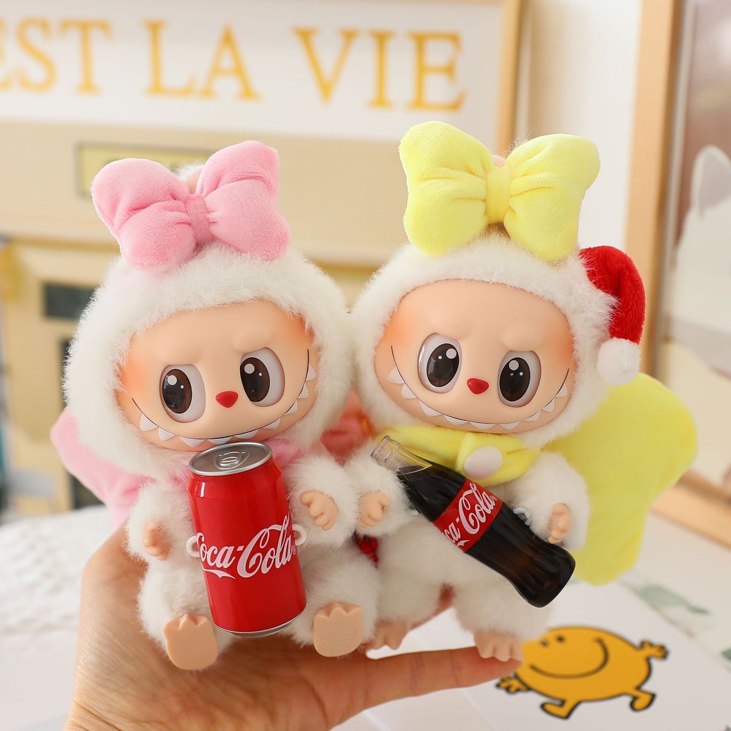 (only-clothes) Suitable for First, Second, and Third Generation Labubu Clothing, Labubu Pendant, Bowknot Baby Clothes Replacement