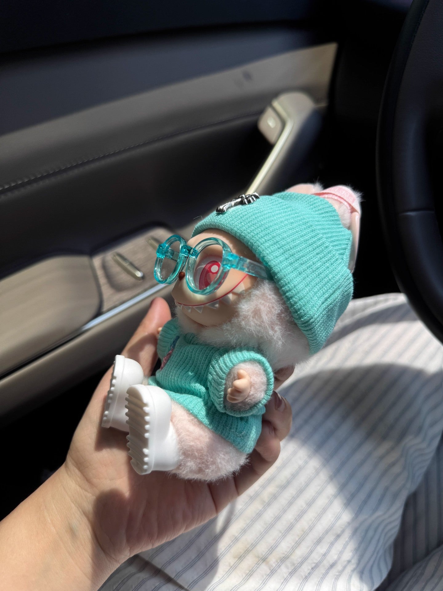 (Only-Clothes) Automobiles Curtain Cloth Doll Clothes Cross Heart Tiffany Blue One Two Three Generation Labubu Clothes Heart Green 17cm Fashion Brand