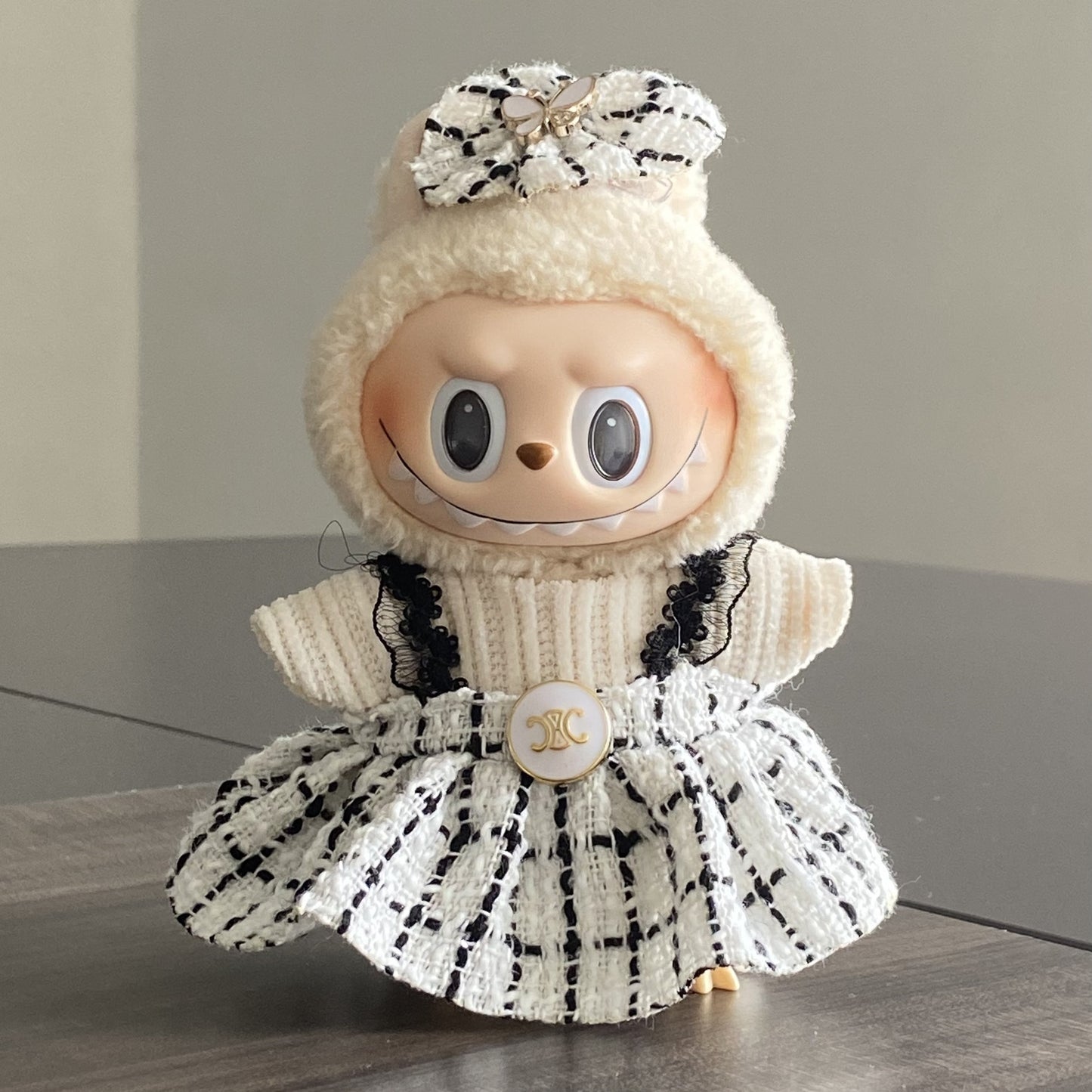 Labubu Doll Clothes Labubu Clothes 17cm First Second Third Generation Plush Vinyl Doll Dress Up Outfit Set 