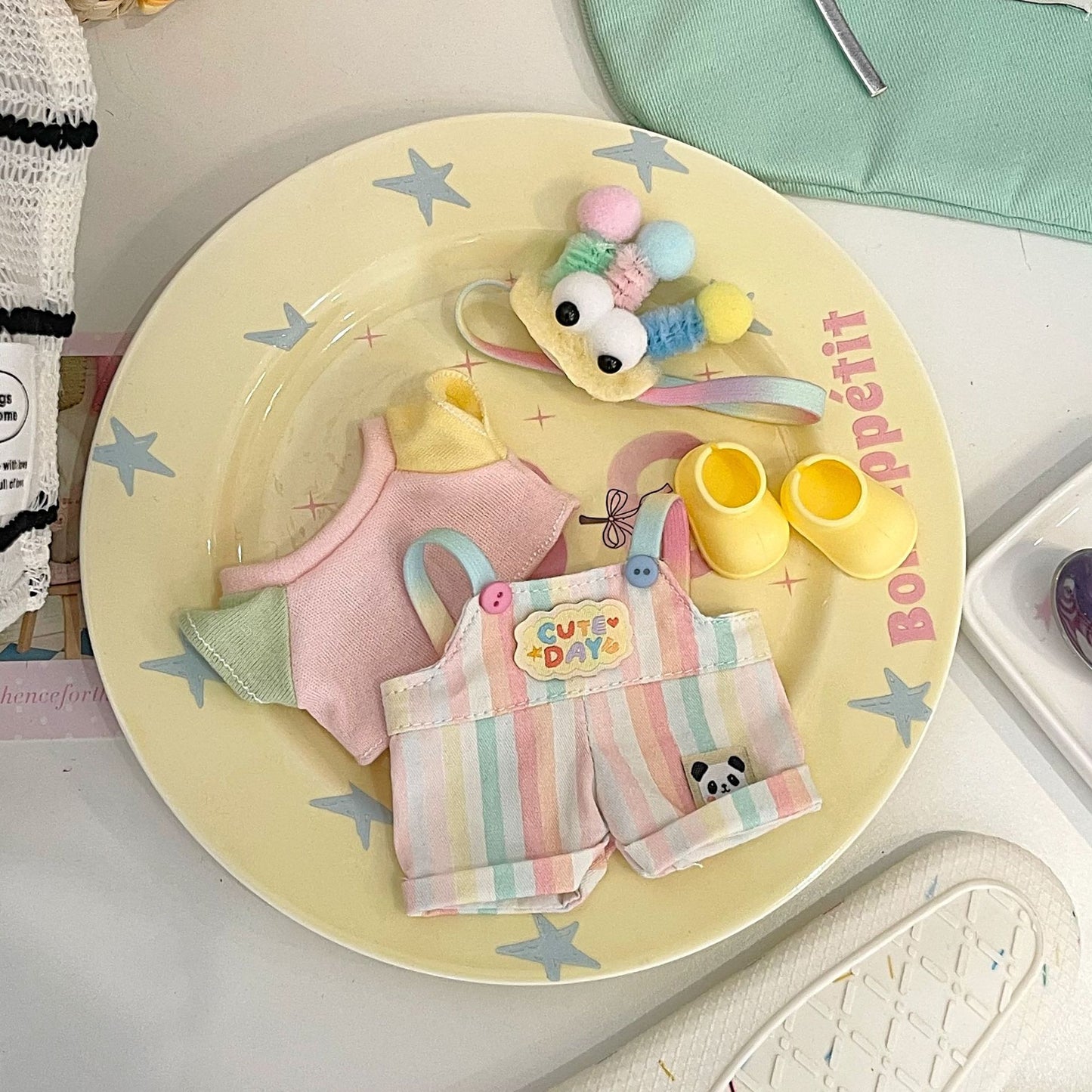 Labubu Doll Clothes 17cm First Second Third Generation Doll Dress Up Clothes Interchangeable Outfit Set Labubu Clothes