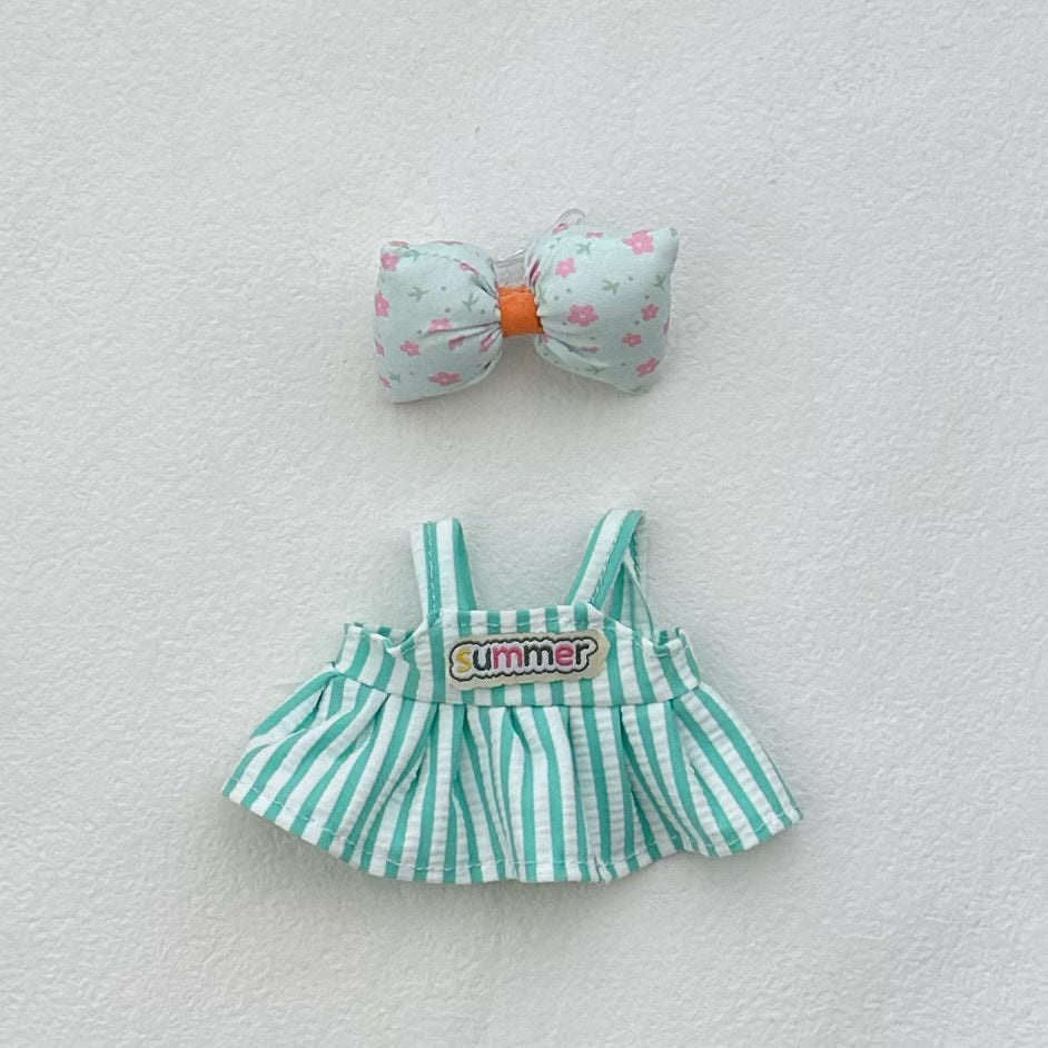 Clothes Only Suitable for 17cm Labubu Vinyl Doll Plush Toys and Other Wearable Outfit Changeable Toys 