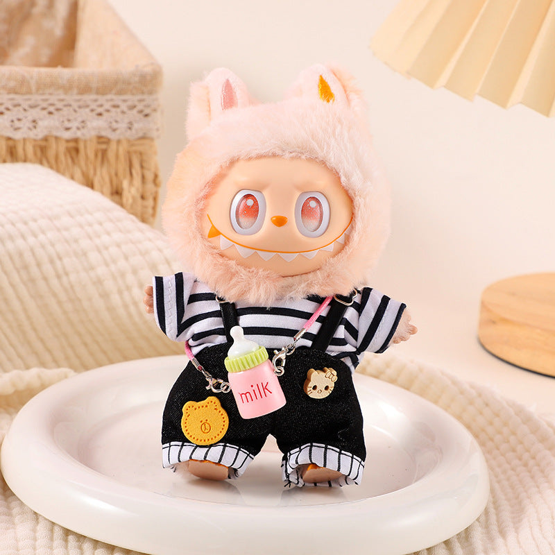 (only-clothes) Labubu Doll Clothes Labubu 17cm Doll Dress-Up Outfits First Second Third Generation Set Cute Doll Toy Clothes
