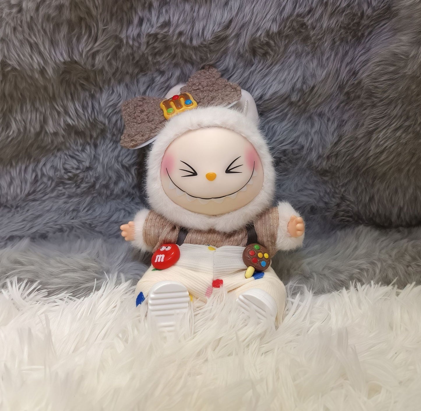 (only-clothes) Only Clothes] 17cm Labubu Labubu First Generation Second Generation Third Generation Cute Fresh Baby Clothes Kimono