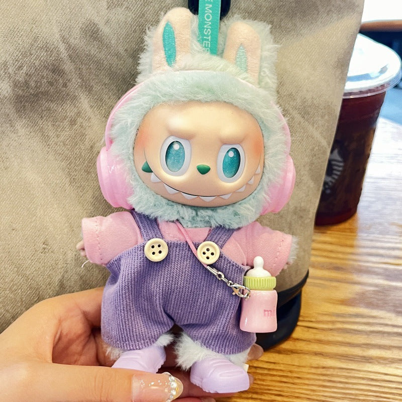 (only-clothes) Labubu Third Generation Baby Clothes Bottle Strap Pants Camera Doll First and Second Generation Labubu Plush Toy Clothes Doll Not Included