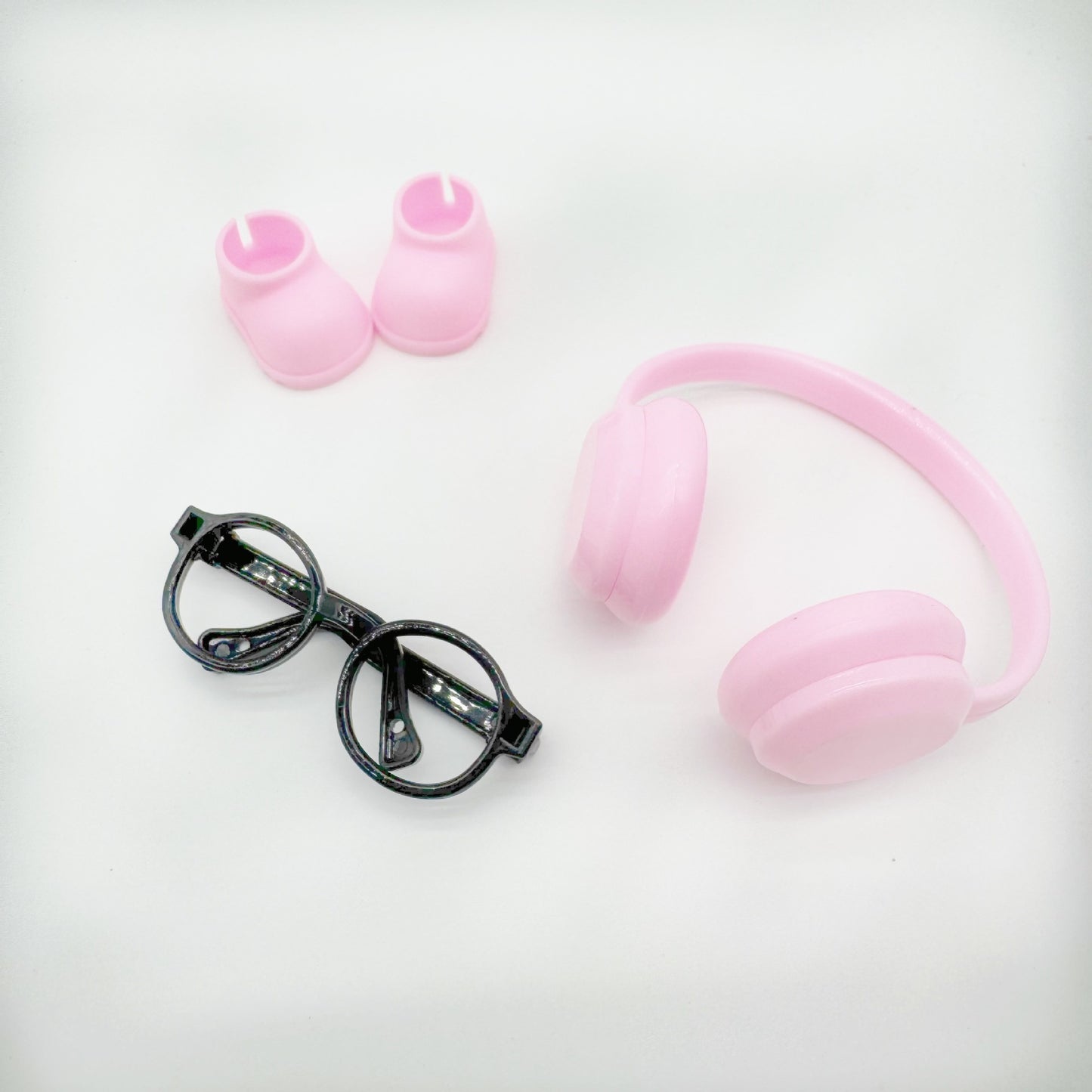 Labubu Doll 17CM Labubu 10cm Cotton Doll Dress-Up Headphones Glasses Shoes Boots Crown Accessories