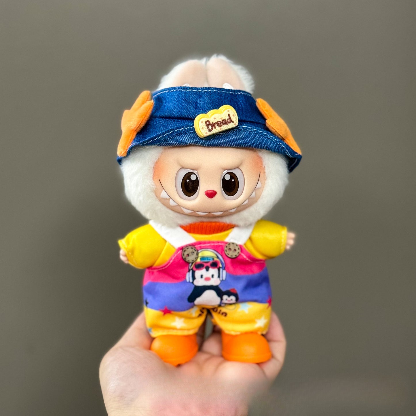 (only-clothes) Suitable for Labubu Doll Clothes First Second Third Generation Labubu Clothes 17cm Vinyl Pendant Doll Set