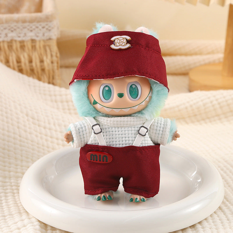 (only-clothes) Labubu Doll Clothes Labubu 17cm Doll Dress-Up Outfits First Second Third Generation Set Cute Doll Toy Clothes