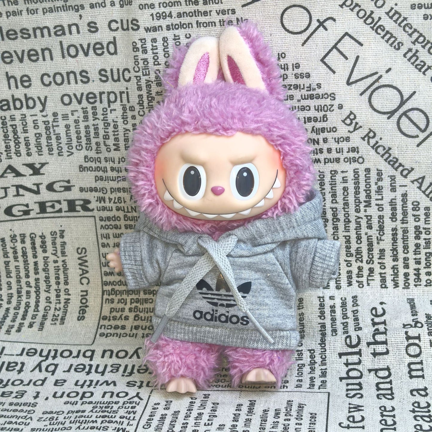 (only-clothes) Only Clothes] Second Generation Pendant Labubu Sitting Party Series Doll Clothes Hooded Sweatshirt LABUBU Clothes