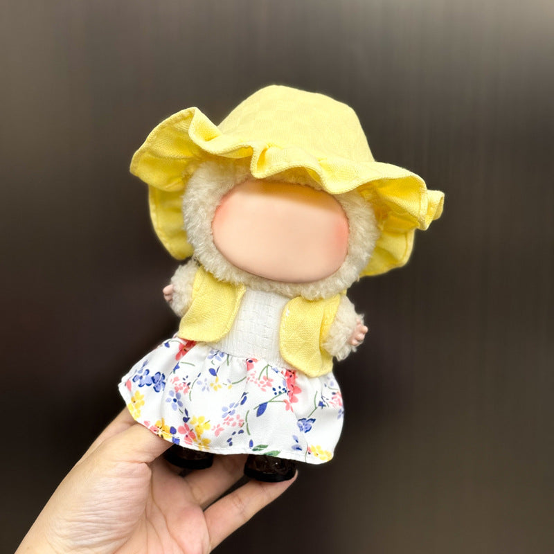 (Only-Clothes) Clothes Only Suitable for Generation Second Generation and Third Generation Pull Clothes 17cm Blind Box Pendant Trendy Vinyl Doll Cloth Ragdoll