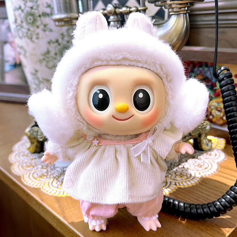 (only-clothes) Suitable for Labubu Sitting Party Doll Clothes First, Second, and Third Generation Blind Box Labubu Doll Clothes Wholesale