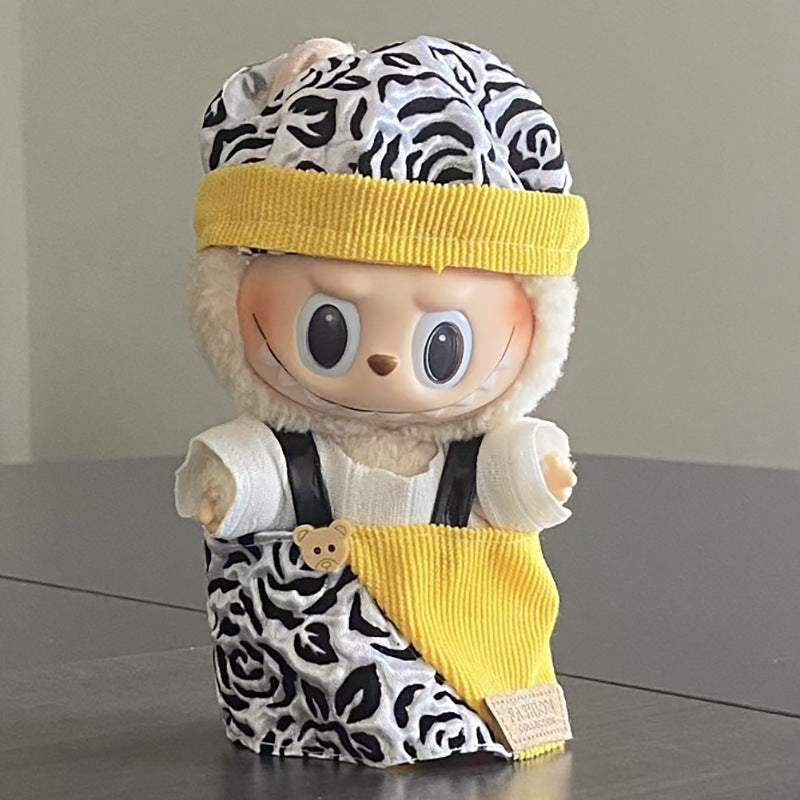 Labubu Doll Clothes Labubu Clothes 17cm First Second Third Generation Plush Vinyl Doll Dress Up Outfit Set 
