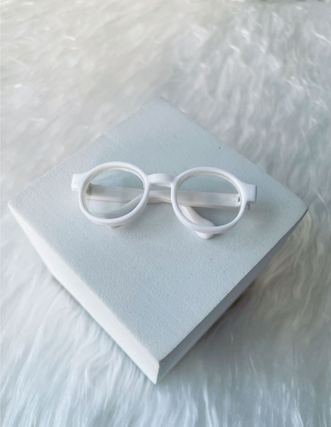 (only-clothes) Manufacturer Supply 6.5CM Glasses Self-Deprecating Bear Glasses Labubu Glasses Cotton Doll Glasses